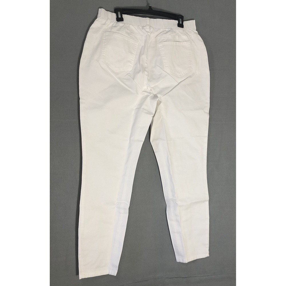 D & Co. Reg. Classic Waist Stretch Jeggins White Size XL NEW IN BAG - Picture 2 of 2